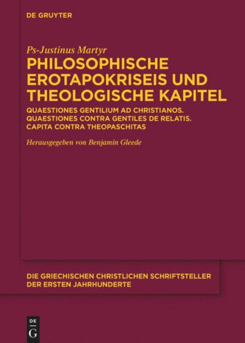 Philosophische Erotapokriseis und theologische Kapitel