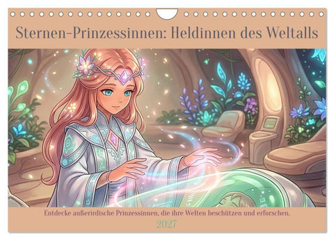 Sternen-Prinzessinnen: Heldinnen des Weltalls (Wandkalender 2027 DIN A4 quer), CALVENDO Monatskalender