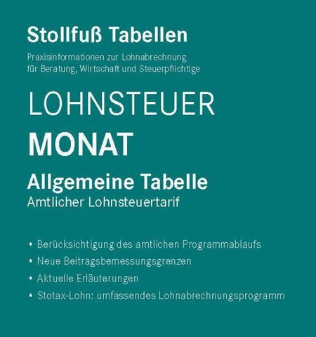 Tabelle, Lohnsteuer 2026 Monat Sonderausgabe Juli