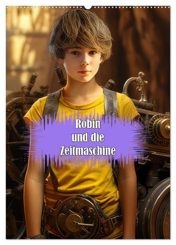 Robin und die Zeitmaschine (Wandkalender 2027 DIN A2 hoch), CALVENDO Monatskalender
