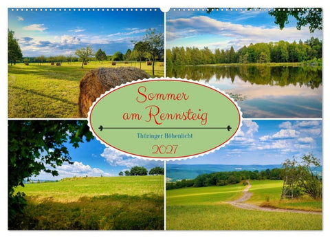 Sommer am Rennsteig (Wandkalender 2027 DIN A2 quer), CALVENDO Monatskalender