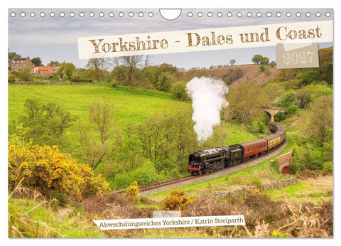 Yorkshire - Dales und Coast (Wandkalender 2027 DIN A4 quer), CALVENDO Monatskalender