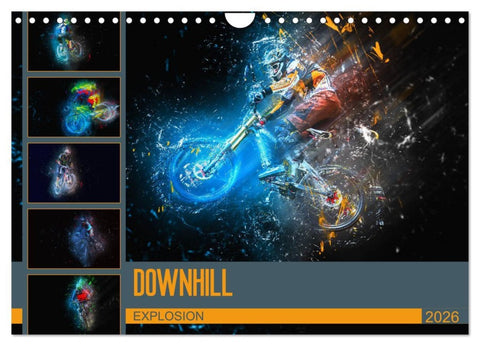 Downhill Explosion (Wandkalender 2026 DIN A4 quer), CALVENDO Monatskalender