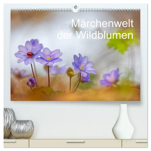 Märchenwelt der Wildblumen (hochwertiger Premium Wandkalender 2027 DIN A2 quer), Kunstdruck in Hochglanz