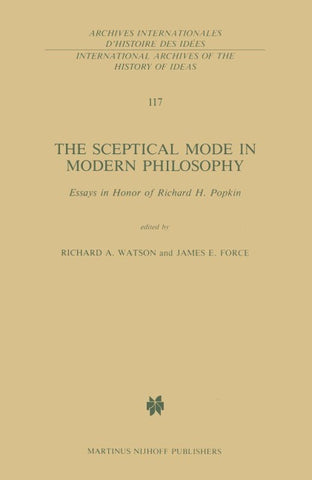 The Sceptical Mode in Modern Philosophy