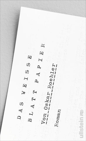 Das weiße Blatt Papier