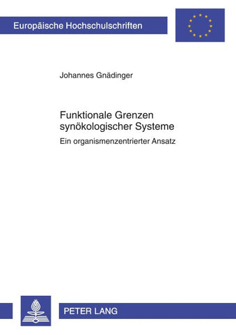 Funktionale Grenzen synoekologischer Systeme