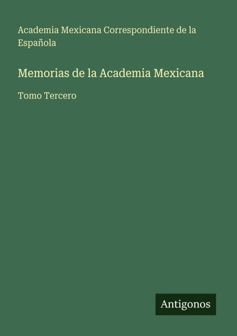 Memorias de la Academia Mexicana