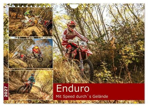Enduro Mit Speed durch`s Gelände (Wandkalender 2027 DIN A4 quer), CALVENDO Monatskalender