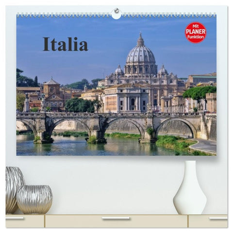 Italia (hochwertiger Premium Wandkalender 2026 DIN A2 quer), Kunstdruck in Hochglanz