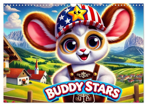 Buddy Stars - Abenteuer für Kinder (Wandkalender 2027 DIN A3 quer), CALVENDO Monatskalender
