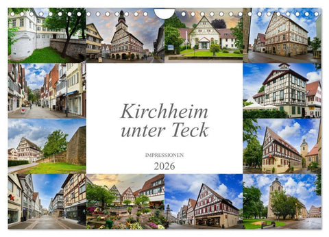 Kirchheim unter Teck Impressionen (Wandkalender 2026 DIN A4 quer), CALVENDO Monatskalender