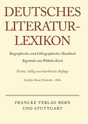 Deutsches Literatur-Lexikon / Plachetka - Rilke