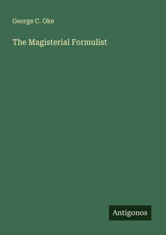 The Magisterial Formulist