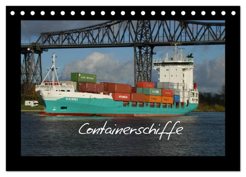 Containerschiffe (Tischkalender 2026 DIN A5 quer), CALVENDO Monatskalender