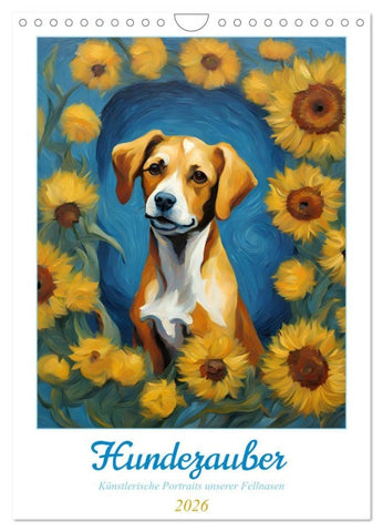 Hundezauber (Wandkalender 2026 DIN A4 hoch), CALVENDO Monatskalender