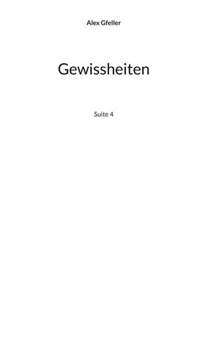 Gewissheiten