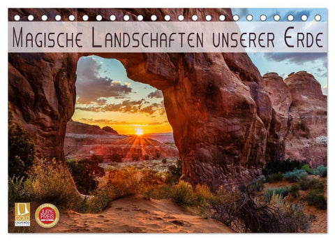 Magische Landschaften unserer Erde (Tischkalender 2027 DIN A5 quer), CALVENDO Monatskalender