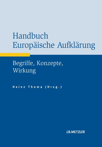 Handbuch Europäische Aufklärung