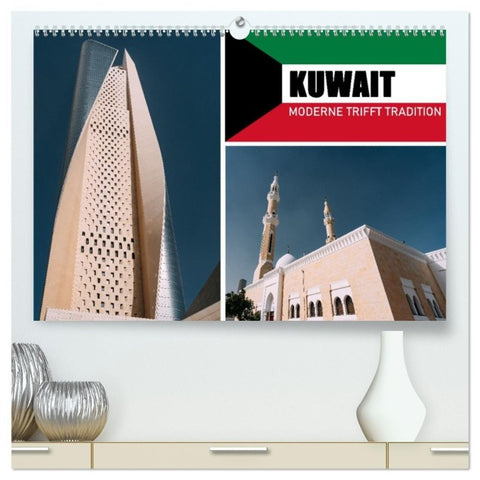 Kuwait - Moderne trifft Tradition (hochwertiger Premium Wandkalender 2027 DIN A2 quer), Kunstdruck in Hochglanz