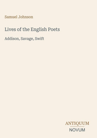 Lives of the English Poets