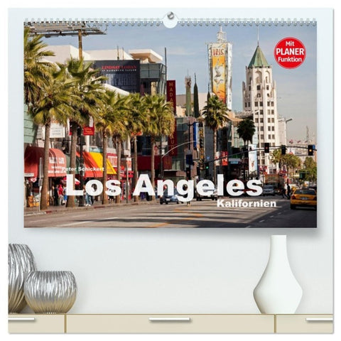 Los Angeles - Kalifornien (hochwertiger Premium Wandkalender 2027 DIN A2 quer), Kunstdruck in Hochglanz