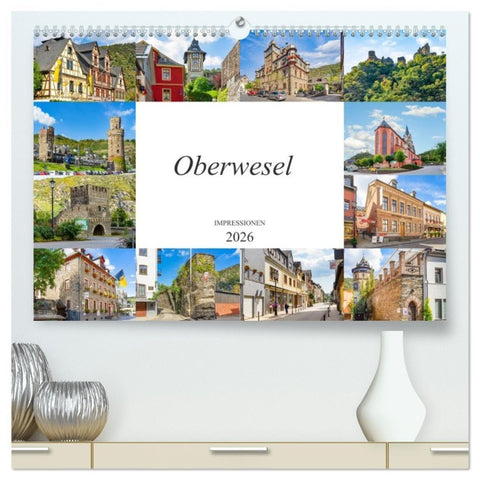 Oberwesel Impressionen (hochwertiger Premium Wandkalender 2026 DIN A2 quer), Kunstdruck in Hochglanz