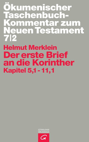 Ökumenischer Taschenbuchkommentar zum Neuen Testament / Der erste Brief an die Korinther