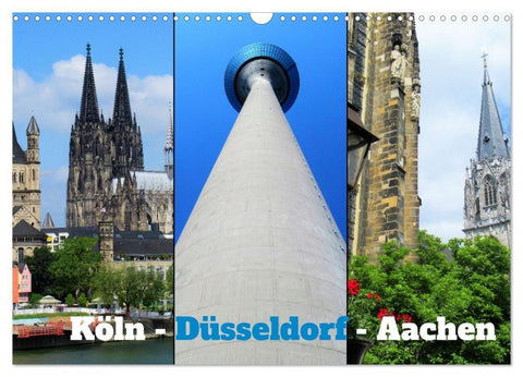Köln, Düsseldorf, Aachen (Wandkalender 2027 DIN A3 quer), CALVENDO Monatskalender