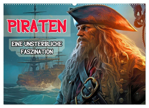 Piraten - Eine unsterbliche Faszination (Wandkalender 2027 DIN A2 quer), CALVENDO Monatskalender