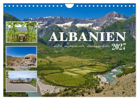 Albanien - wild, authentisch, abenteuerlich (Wandkalender 2027 DIN A4 quer), CALVENDO Monatskalender