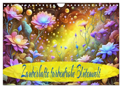 Zauberhafte farbenfrohe Blütenwelt (Wandkalender 2027 DIN A4 quer), CALVENDO Monatskalender