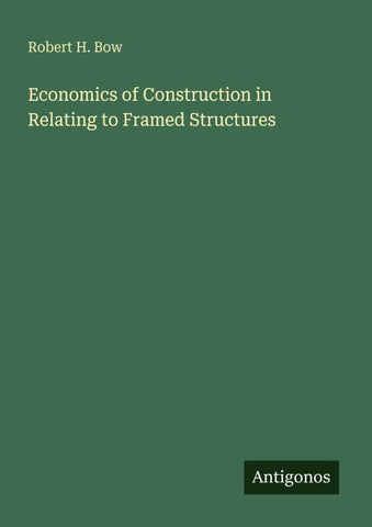 Economics of Construction in Relating to Framed Structures