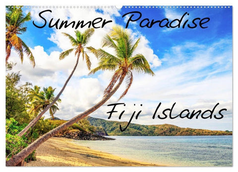 Summer Paradise Fiji (Wandkalender 2027 DIN A2 quer), CALVENDO Monatskalender