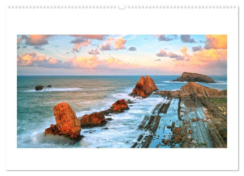 Wilde und romantische Küsten (Wandkalender 2027 DIN A2 quer), CALVENDO Monatskalender