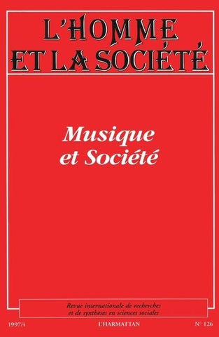 MUSIQUE ET SOCIÉTÉ