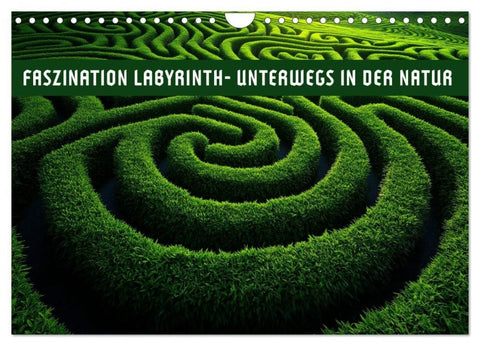 Faszination LABYRINTH - unterwegs in der Natur (Wandkalender 2027 DIN A4 quer), CALVENDO Monatskalender