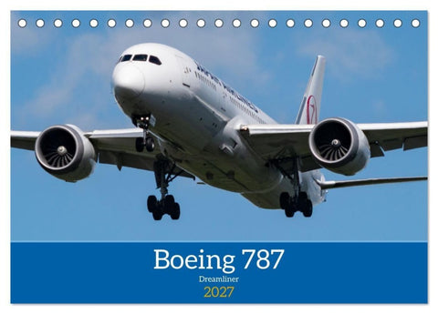 Boeing 787 Kalender (Tischkalender 2027 DIN A5 quer), CALVENDO Monatskalender