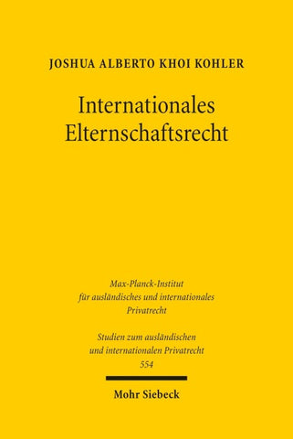 Internationales Elternschaftsrecht