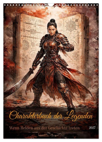 Charakterbuch der Legenden (Wandkalender 2027 DIN A3 hoch), CALVENDO Monatskalender