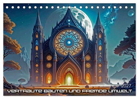 Vertraute Bauten und fremde Umwelt (Tischkalender 2027 DIN A5 quer), CALVENDO Monatskalender