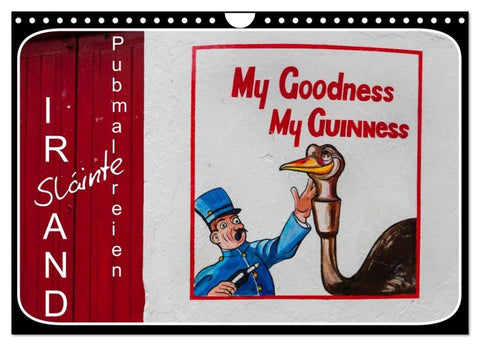 Sláinte IRLAND - Pubmalereien (Wandkalender 2027 DIN A4 quer), CALVENDO Monatskalender