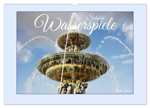 Schöne Wasserspiele (Wandkalender 2026 DIN A2 quer), CALVENDO Monatskalender