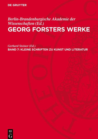 Kleine Schriften zu Kunst und Literatur