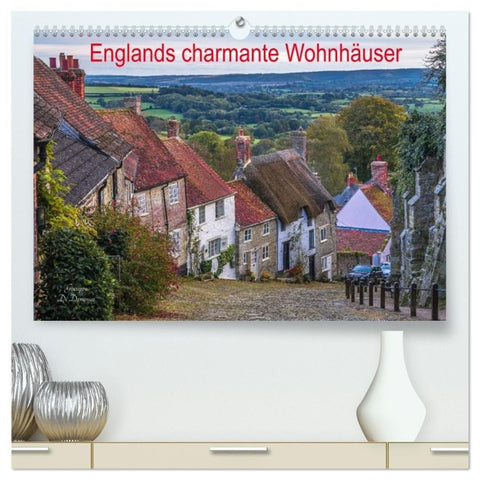 Englands charmante Wohnhäuser (hochwertiger Premium Wandkalender 2027 DIN A2 quer), Kunstdruck in Hochglanz