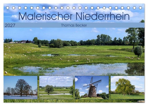 Malerischer Niederrhein (Tischkalender 2027 DIN A5 quer), CALVENDO Monatskalender