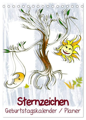Sternzeichen • Geburtstagskalender / Planer (Tischkalender 2027 DIN A5 hoch), CALVENDO Monatskalender