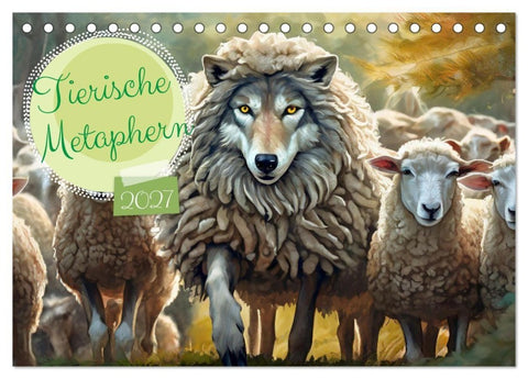 Tierische Metaphern (Tischkalender 2027 DIN A5 quer), CALVENDO Monatskalender