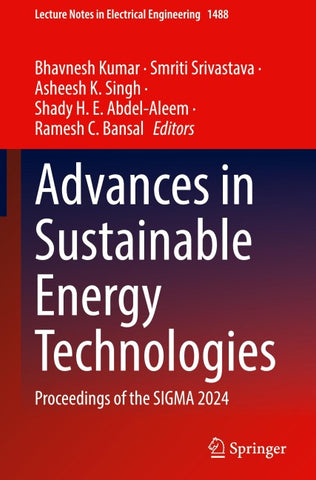 Advances in Sustainable Energy Technologies