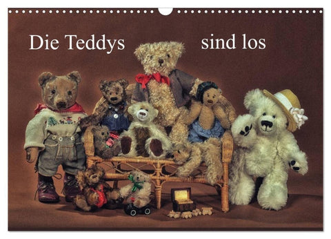 Die Teddys sind los (Wandkalender 2027 DIN A3 quer), CALVENDO Monatskalender